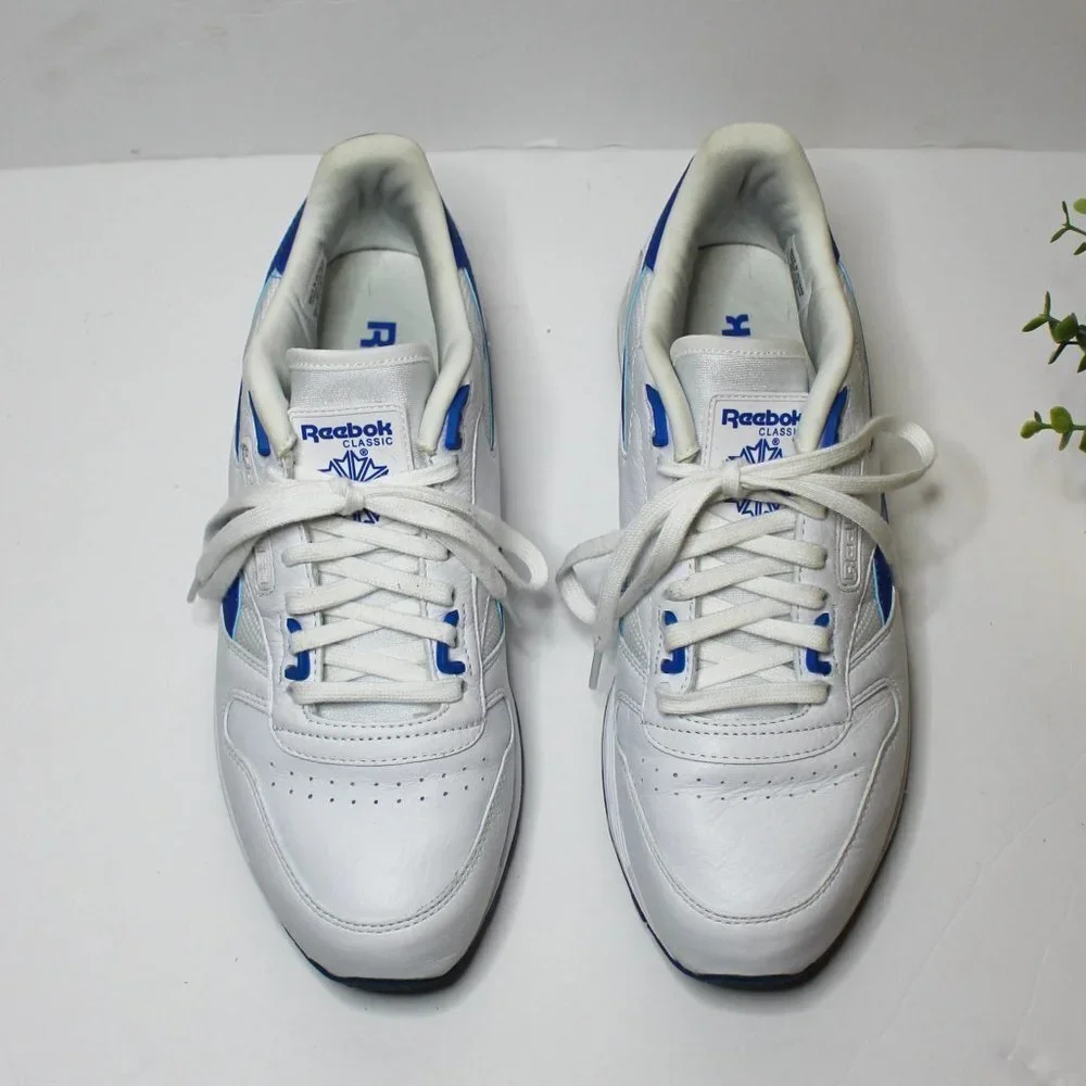 REEBOK Classic‎ EG7936 White Blue Sneaker Shoes 9